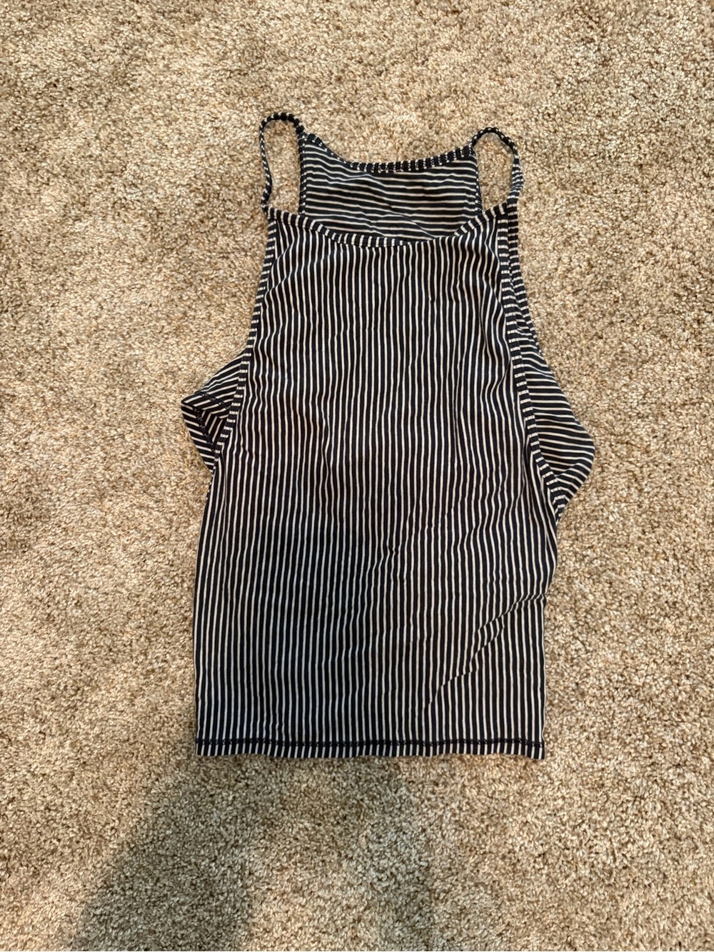 Lululemon striped crop top